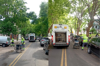 Operativos intensivos de higiene urbana en Mataderos