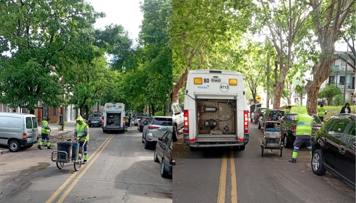 Operativos intensivos de higiene urbana en Mataderos