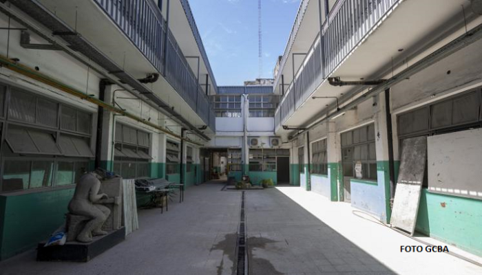 Avanzan las obras para la nueva escuela secundaria en la Comuna 9
