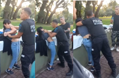 Repudio a la violencia policial contra una mujer mantera